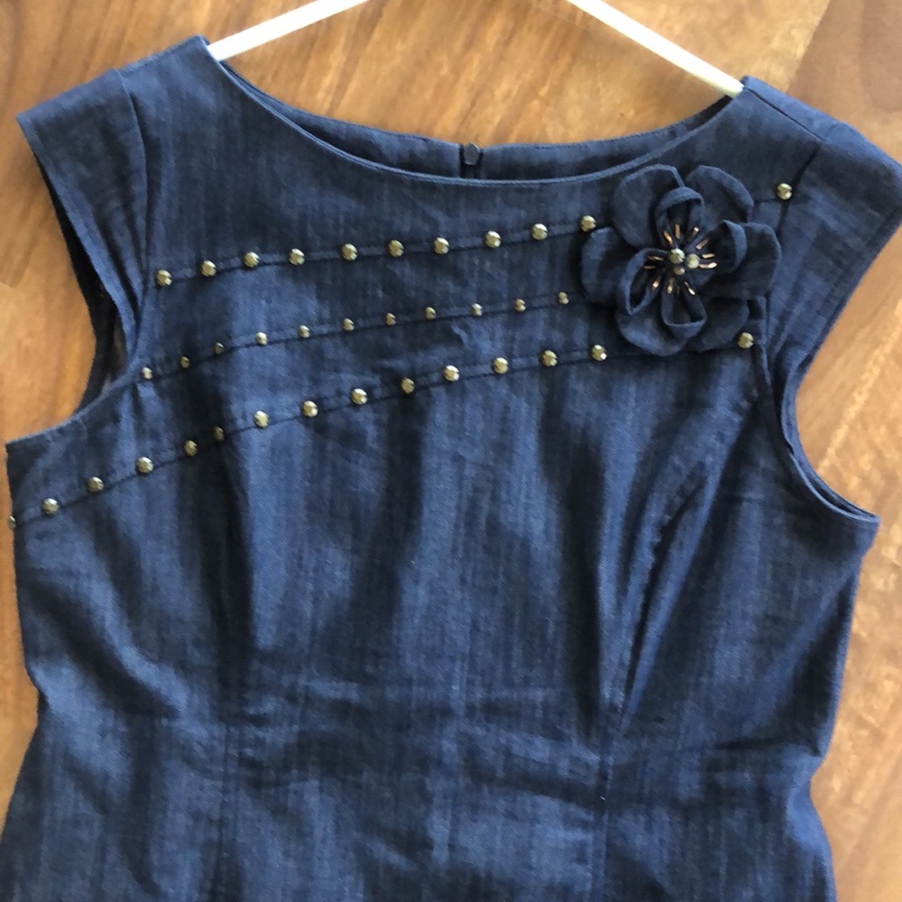 Woman’s denim dress